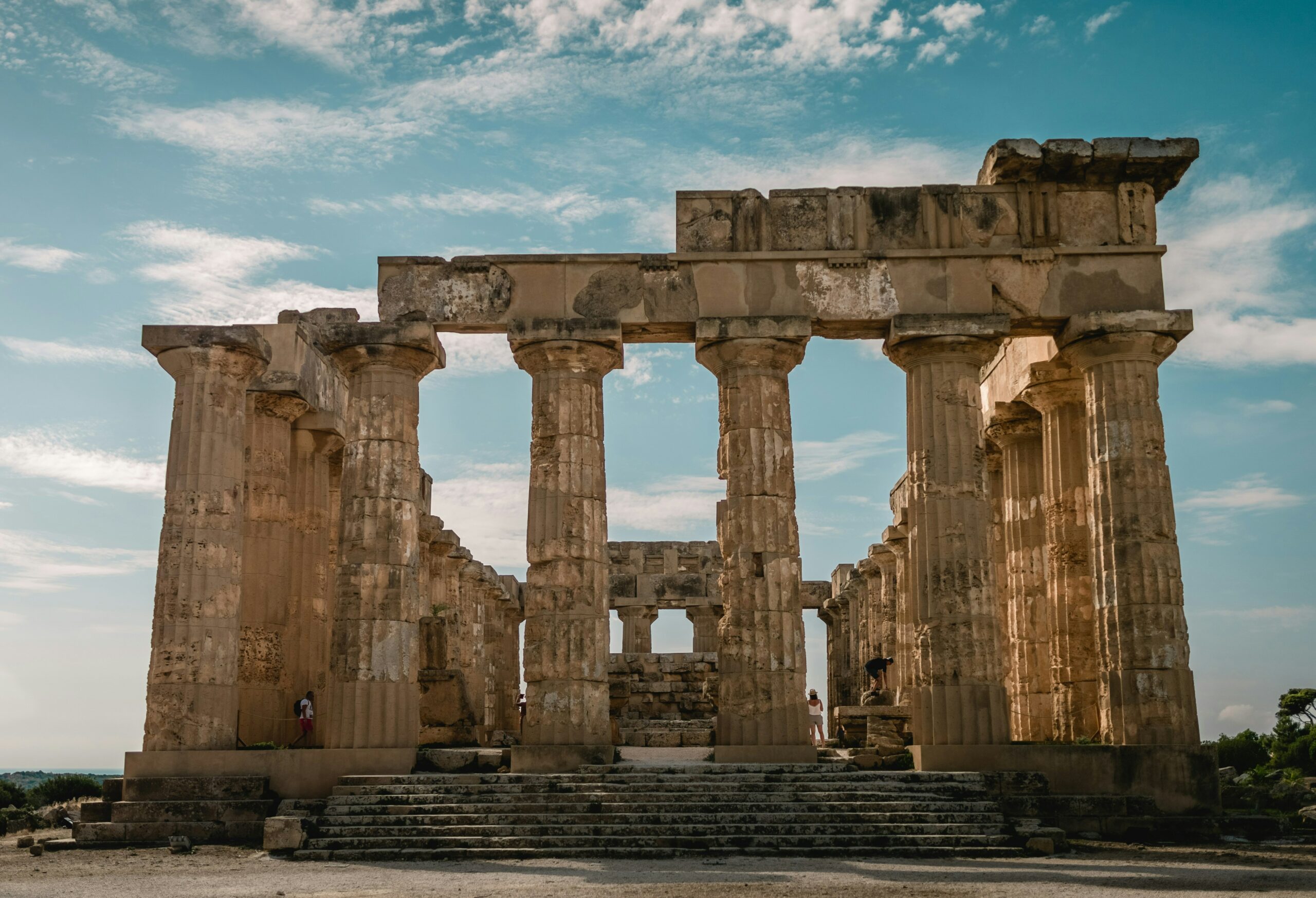 prospetto di un tempio della Valle dei Templi di Agrigento